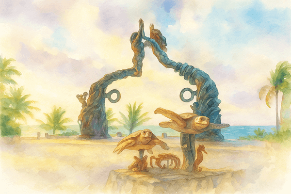 Escultura Playa del Carmen