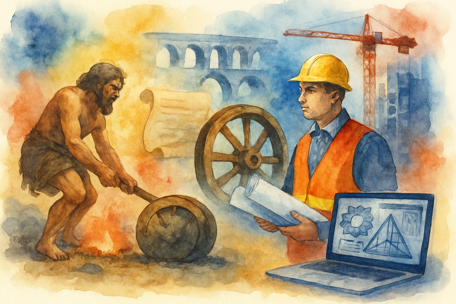 La Evolución de la Ingeniería: De la Prehistoria a la Era Moderna